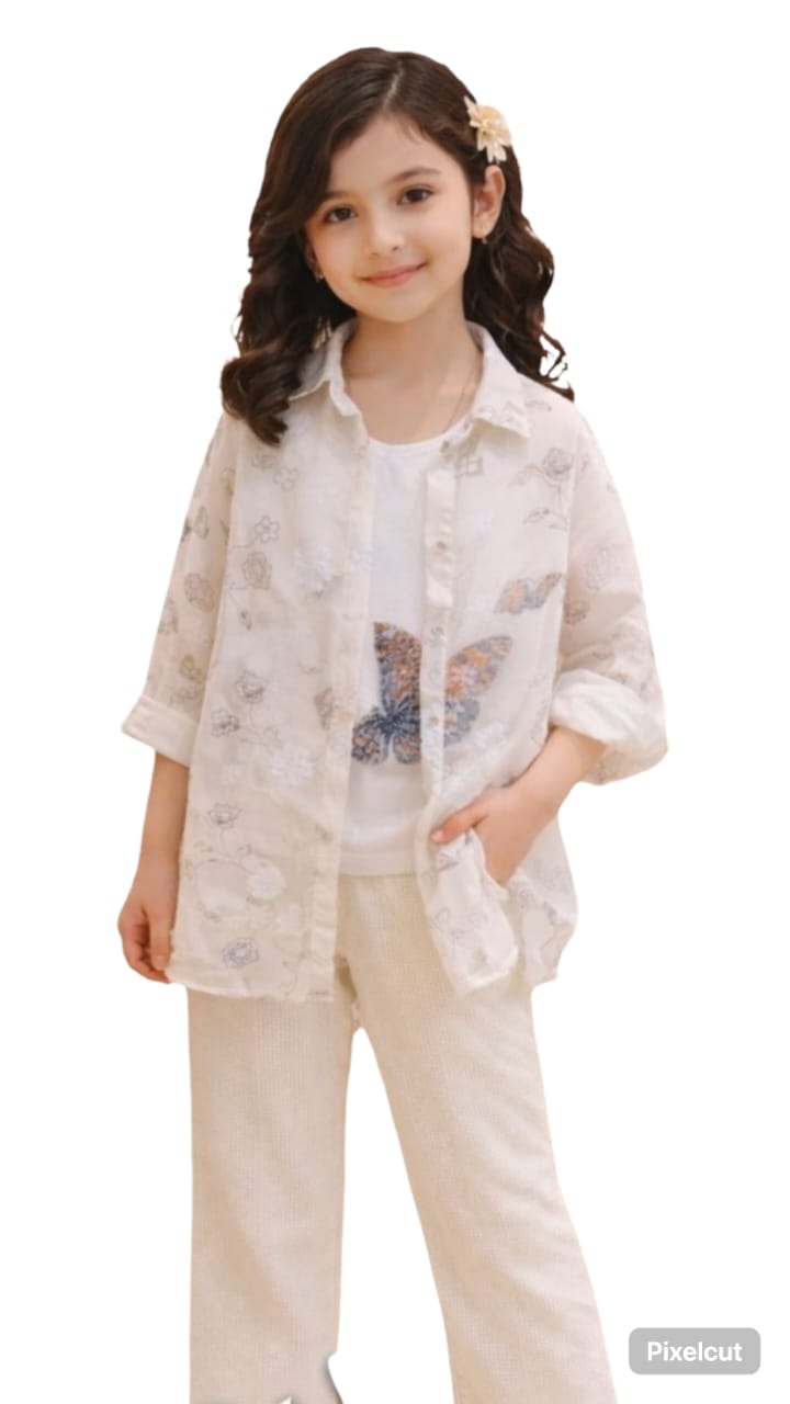 Embroidered Pastel Kurta